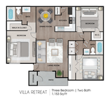 C1 - 3x2 - 1,153 sqft (3x2 Reno)