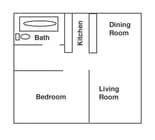 1BR/1BA