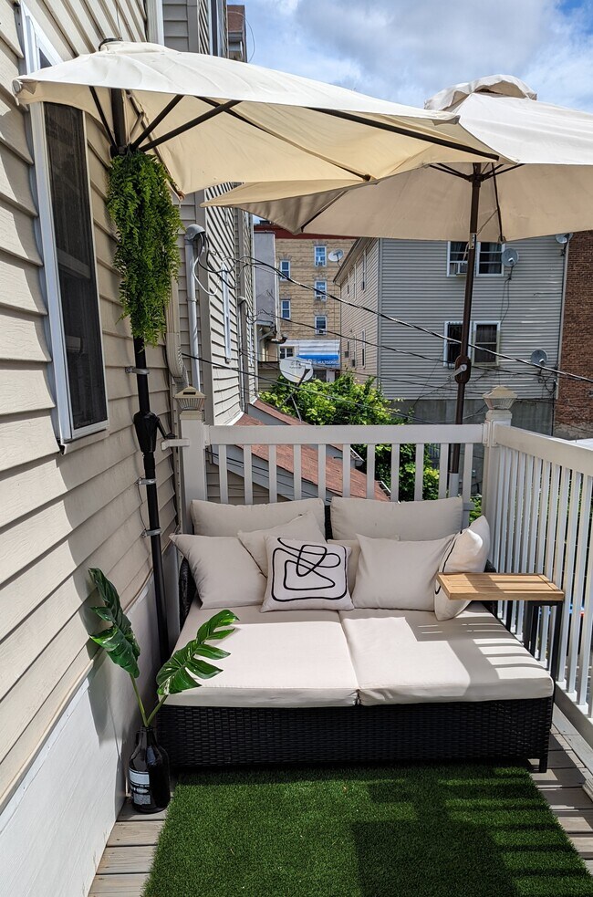 Back private deck - 119 Mt Prospect Ave Unit Main Level