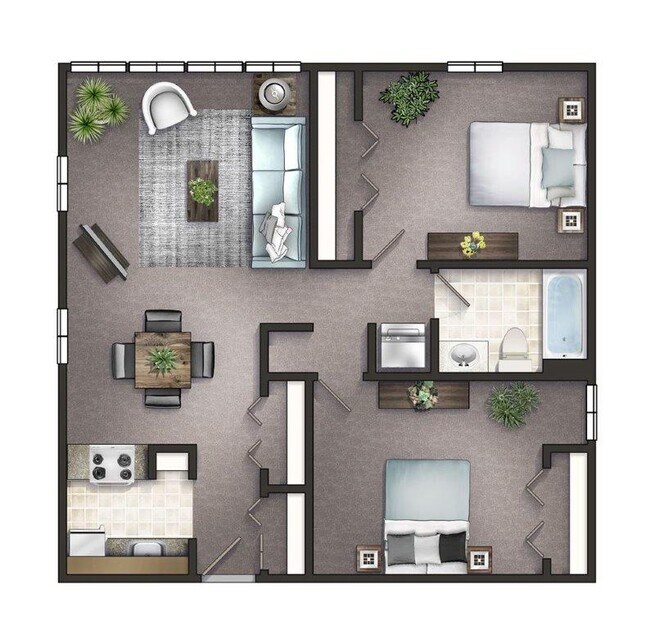 2BR Floor Plan