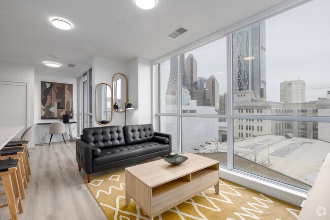 2BR, 2BA - 717SF - Living Room - The HAT @ 9th