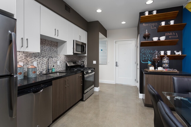 Kitchen with Chalkboard Wall
