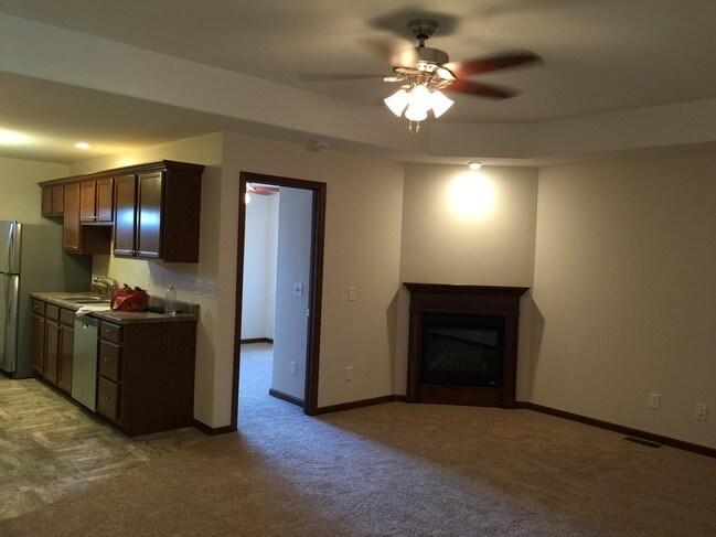 Kitchen and Living Room - 1880 Wrigley St Condo Unit 1890