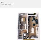 B-4 floor plan The James