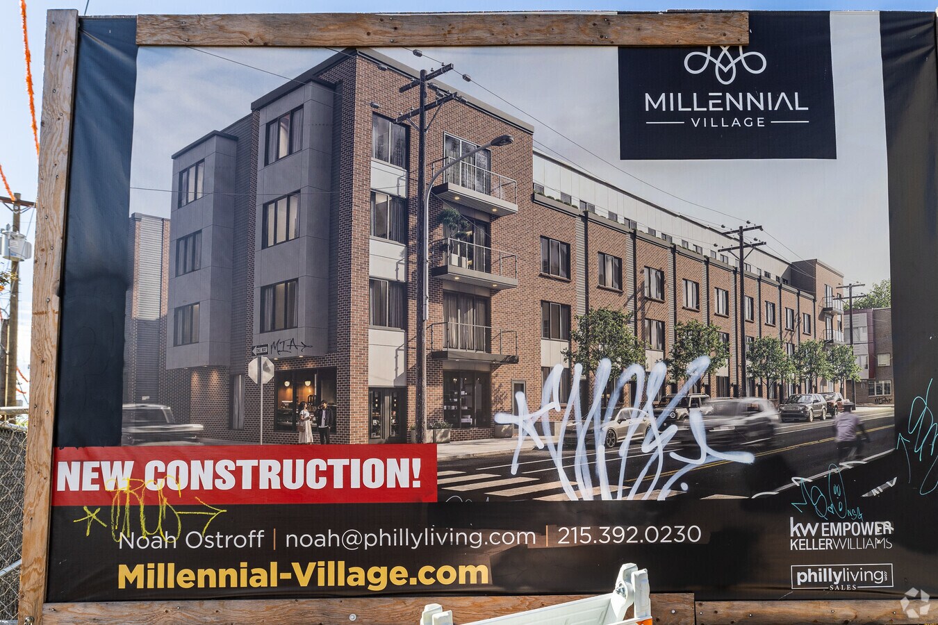 Sign for property - Millennial Village