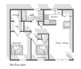 2BR/1BA