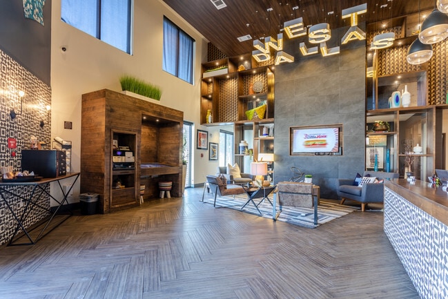 SYNC at West Dallas - Leasing Lobby + Cafe Station