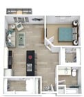 1 Bedroom, 775 sq ft