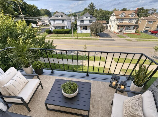 Large private balcony