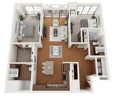 Floor Plan W1 | Domain | Apartments in Madison, WI