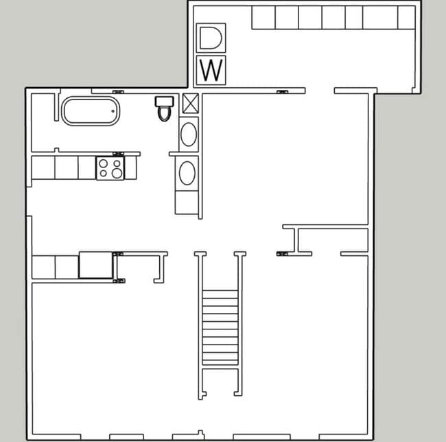 Floorplan unfurnished - 9 W Center St Unit 2