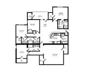 4 Bedroom - 3 1/2 Bath Floor Plan