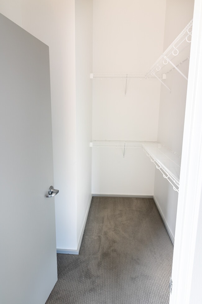 Walk-in closets with bright light!
