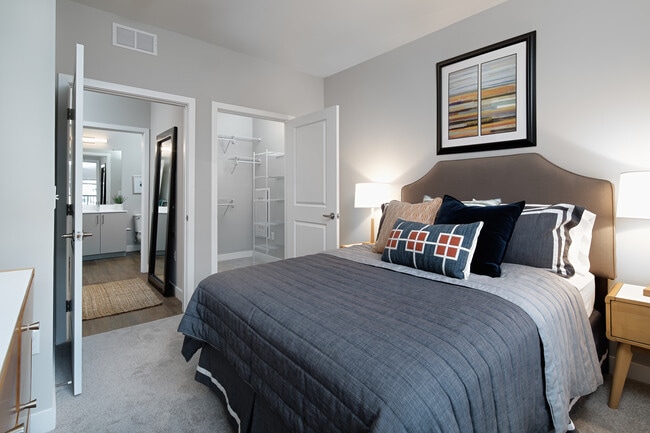Bedroom with closet