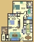 2BR/1BA