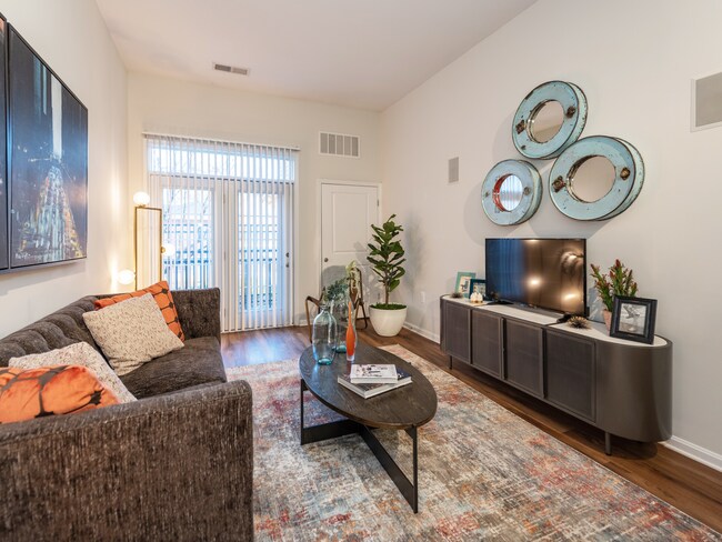 Apartment Living Room - The Point at Monroe Place