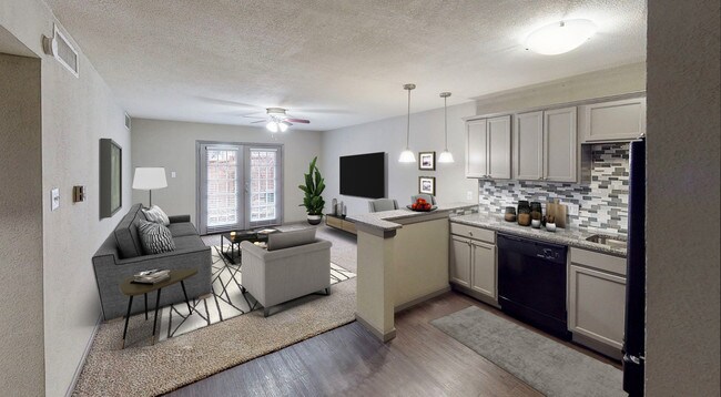 Bright and spacious for your flat screen and friends.