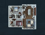 2BR/2.5BA