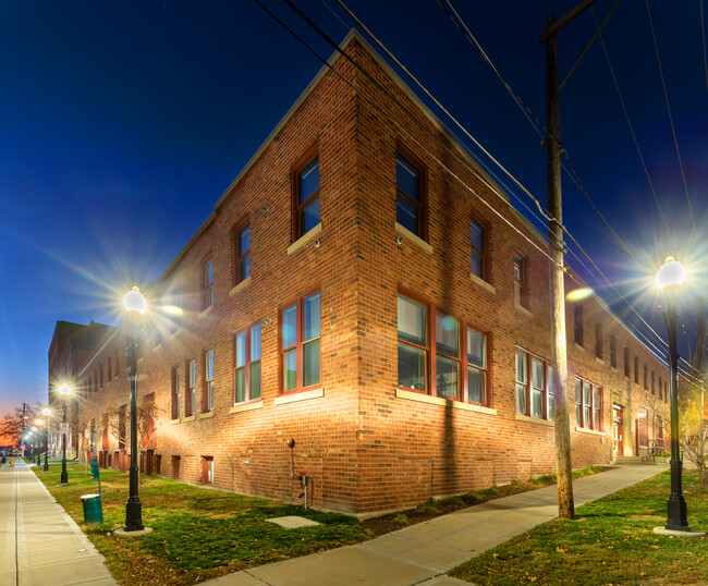 5th Street Lofts night view - Crescent Lofts