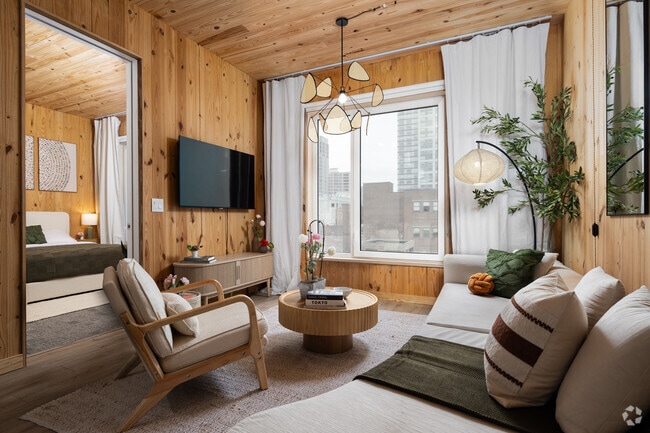 2BR, 2BA - 828SF - Living Room