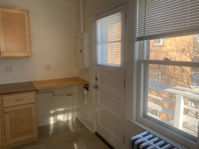 Back door - freshly painted radiator - 2645 Colfax Ave S Townhome