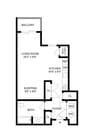 Studio, 1 Bath