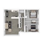 E - 2 Bedroom