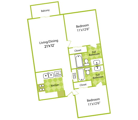 Floor Plan - 127 SE 16th Ave Unit S 105