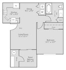 1 Bed, 1 Bath (60% Income Restricted)
