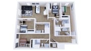 4 Bed, 4 Bath Corner A