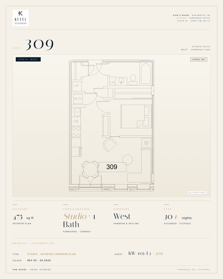 1 Bedroom Suite · 475 sq ft - 1 Bedroom Suite · 475 sq ft Unit 309