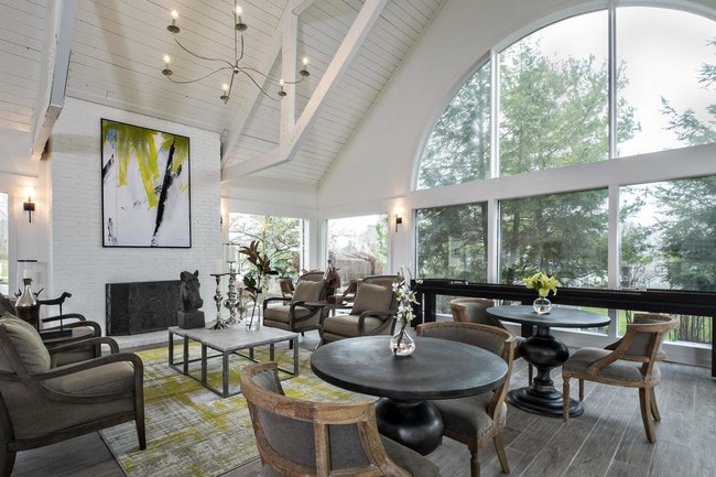 Fireplace Seating in Clubhouse