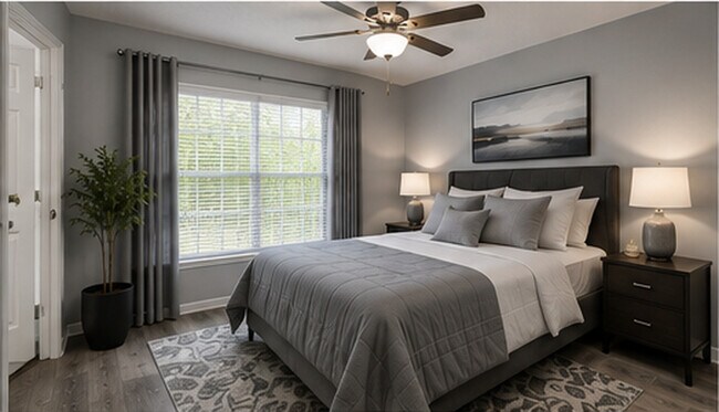 1BR, 1BA - 930SF - Bedroom