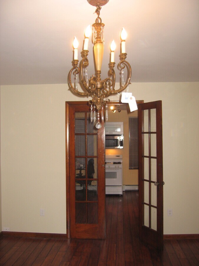 Living Room to Kitchen - 252 Grove St Apartment