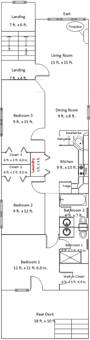 Photo - Condo Quality 3Bed/2bath in Wicker Park! In-Unit Laundry! Central Air! Blue Line! Unit 1