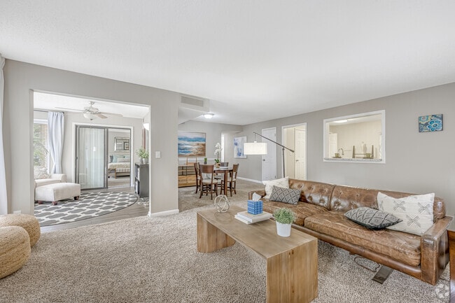 The Peachtree 2BR, 2BA - 1,456SF - Living Room - Avenues at Holcomb Bridge