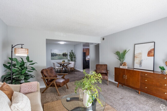 2BR, 1BA - 1,040SF - Living Room