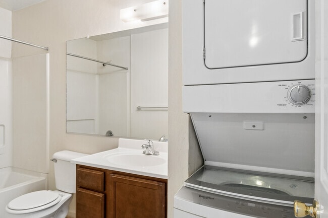 Sandpiper - 2BR, 1BA - 699SF - Bathroom / Laundry - Pipers Landing Apartments