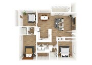 3 Bedroom | 2 Bath | 1327 SF | Renovated