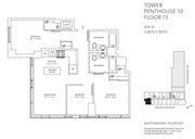 Penthouse 10 de torre - Piso 15