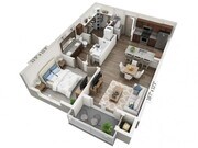 Floor plans are artist’s rendering. All dimensions are approximate. Actual product and specifications may vary in dimension or detail. Not all features are available in every apartment. Prices and availability are subject to change.