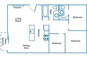3BR/2BA