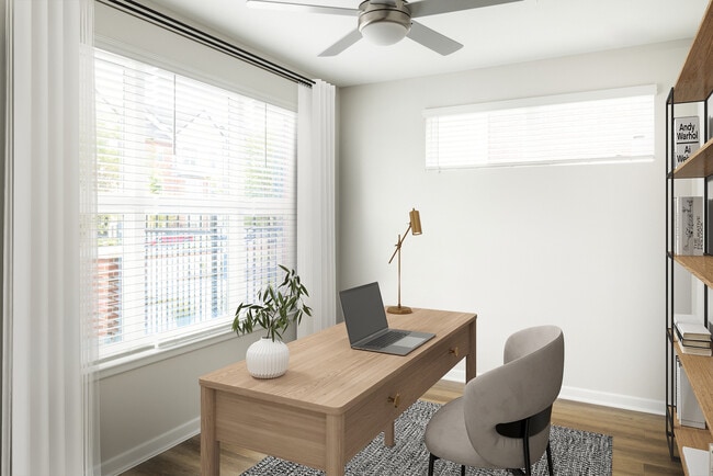 Finish Package I townhome den with hard surface flooring