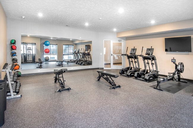 Spacious fitness center