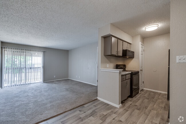 2BR, 1.5BA - 1000SF - Kitchen and Living Area
