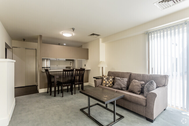 Living Room & Dining Room - Center Ithaca Apartments