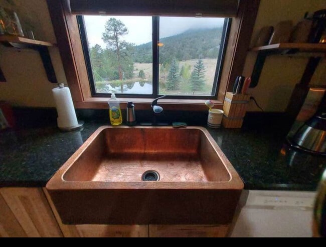 View of pond form kitchen window - 934 Catamount Dr