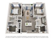 Floor plans are artist’s rendering. All dimensions are approximate. Actual product and specifications may vary in dimension or detail. Not all features are available in every apartment. Prices and availability are subject to change.