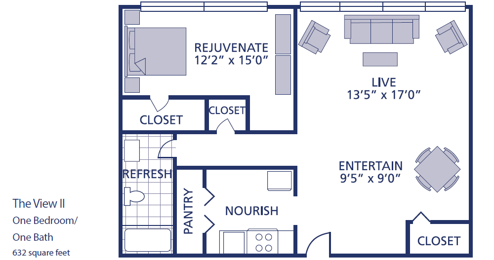 One Bed One Bath Medium - One Bed One Bath Medium