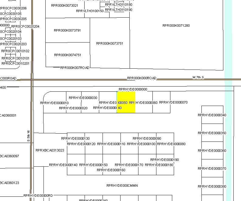 Plat Map - Hyde Park